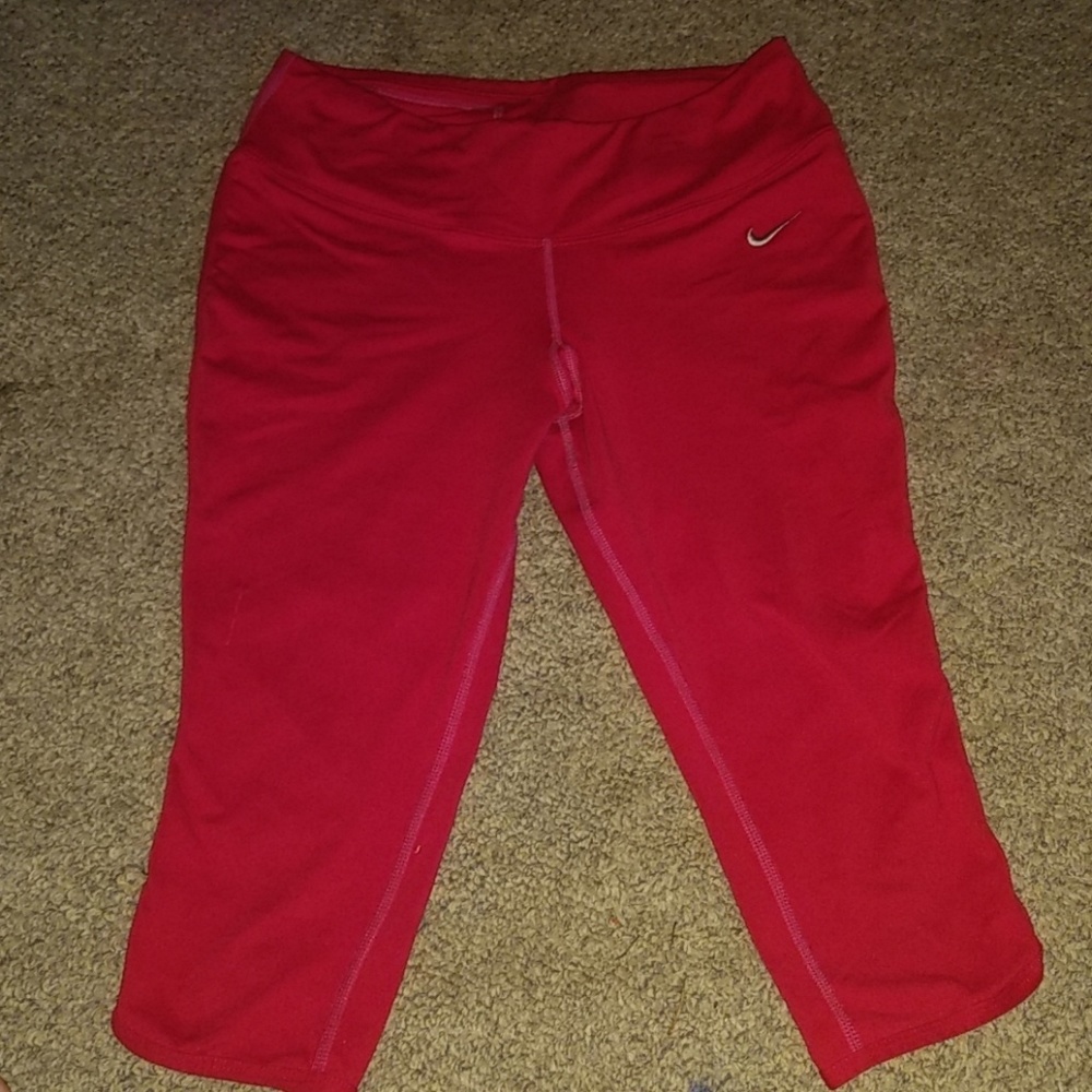 Red Nike leggings